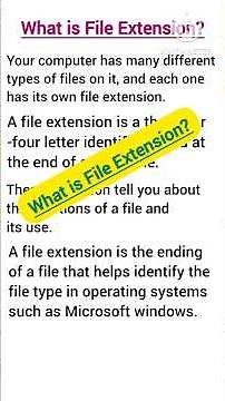 File Extension Types That'll Surprise You #computergyanguruji #shorts