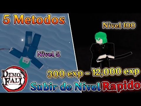Demon Fall Como subir de Nivel Rapido Roblox