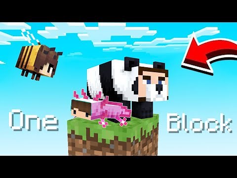 KISAH TRIO CILOK TERLAHIR DI ONE BLOCK TAPI SEBAGAI MOB MINECRAFT 🤣🤣