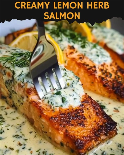 Creamy Lemon Herb Salmon Recipe ⬇️ first CO.M.N.T ⬇️⬇️ | Easy Dinner Recipes By Juliet