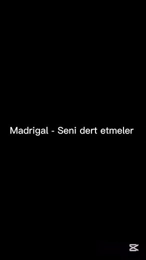 Madrigal - Seni dert etmeler lyrics/sözleri #shorts