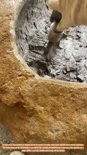 Crafting a Natural Stone Aquarium: The Art of Stone Carving