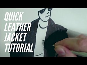 How To Draw a Leather Jacket in 3 Minutes