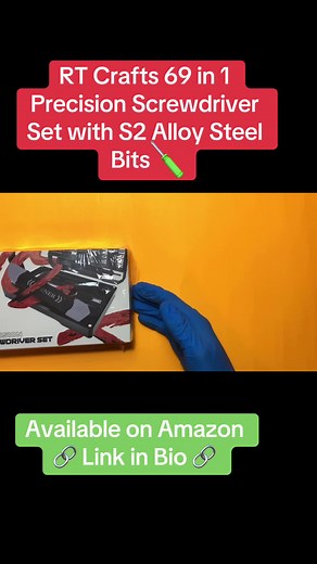 RT Crafts Precision Screwdriver Set 69 in 1 with Art knife in high quality materials for heavy duty electronics Repair jobs. Available on Amazon. Link in bio#rtcrafts#tools#rtecommerce#amazon#finds#precisionscrewdriverset#christmasgift