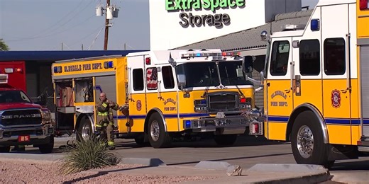 Fast-moving fire damages over 40 units at Glendale storage facility