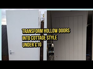 Transform your hollow doors into cottage doors on a budget