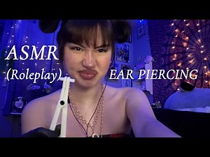 ASMR ear piercing roleplay ❤️