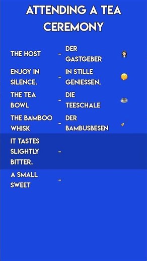 German for a Tea Ceremony 🍵 | Learn German Vocabulary