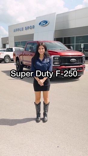 Apple Sport Ford on Instagram: "The 2025 Super Duty F-250 is equipped with smart features like Brake Assist, Wireless Phone Connectivity, Fully Automatic Headlights, and a 360-Degree Camera for total visibility and control. Take it for a spin at Apple Sport Ford today! 🎥: 2025 Super Duty F-250 XLT in Ruby Red Metallic"