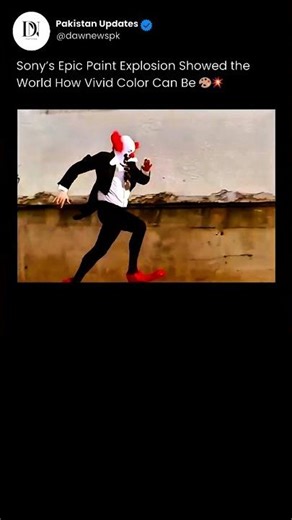 Sony’s Epic Paint Explosion in Glasgow 🎨💥 | Most Creative Ad Ever #Shorts