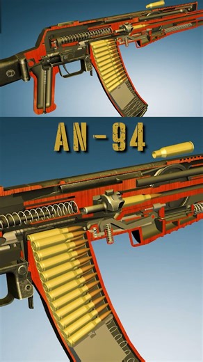 AN-94 Firing 🔥 | The Two-Round Burst Rifle 😳 #Shorts