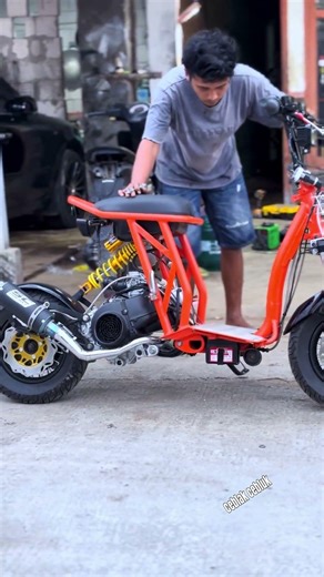 Otopet variation rcb engine beat orange color #goped #otoped #scooter