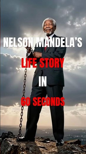 Nelson Mandela's INCREDIBLE Life Story in Just 60 Seconds