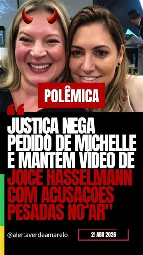 Justiça mantém vídeo de Joice contra Michelle