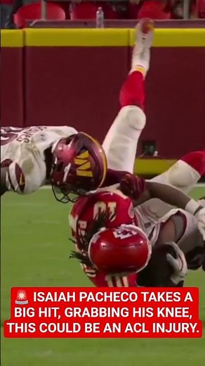 🚨 ISAIAH PACHECO TAKES A BIG HIT, GRABBING HIS KNEE, THIS COULD BE AN ACL INJURY.🚨 NFL HIGHLIGHTS