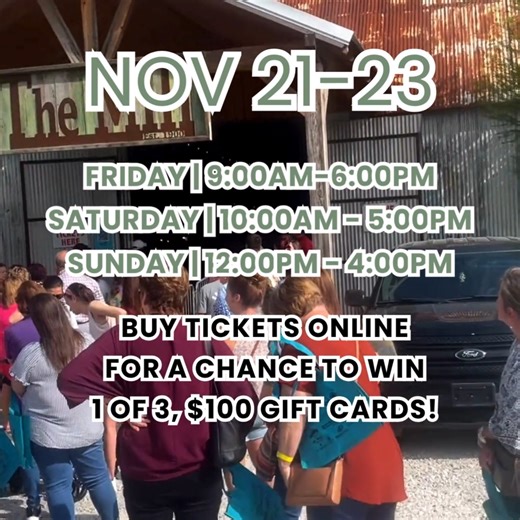 Join the City of New Roads for Holiday Market at the Mill, happening THIS weekend, November 21-23! From pottery and jewelry to wooden furniture and holiday decorations, you'll find something special for everyone on your list. 🎟️ Don’t forget to purchase your tickets online by TODAY at NOON for a chance to win one of THREE $100 Visa gift cards! Learn more and purchase tickets online at marketatthemillnewroads.com. | City of New Roads