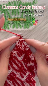 80K views · 1K reactions | ✨ Original Christmas Candy Knitting! | KNITMAS ✨ Sweet, festive vibes with my Two-Color Brioche design — jellyfish-inspired & perfect for cozy holiday knits! #giftideas #hollidaygifts #holidaygiftideas #surprisegift #knit #knitting | Watch Knitting | Facebook