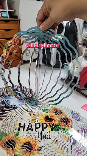 opening a sublimation wind spinner... more are on the way to me now and should be available to ship by the 10th #sublimationtutorials #sublimationtips #sublimationblanks #sublimationwindspinner #shopsmall