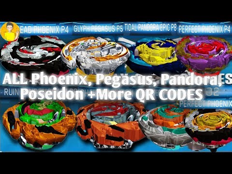 ALL Phoenix, Pegasus, Pandora, Poseidon +More QR CODES | Talk beyblade