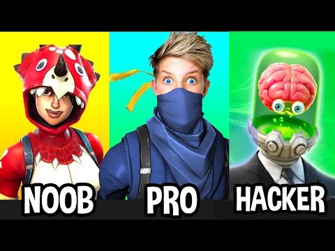 NOOB to PRO to HACKER in Fortnite Battle Royale! Prezley