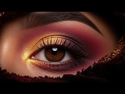 Golden Eye Makeup Look | Sharp Eyeliner | Viral Eye Makeup Tutorial For Beginners
