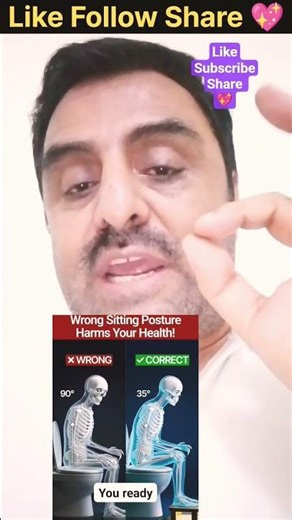 Wrong Sitting Posture Harm's your Health #shorts