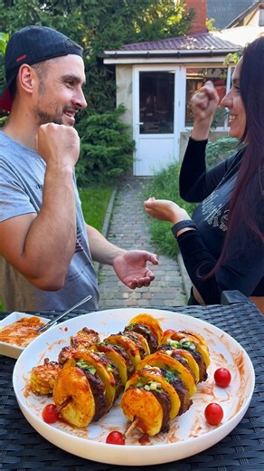 Food Battle: Potato Skewers! 🍢🔥