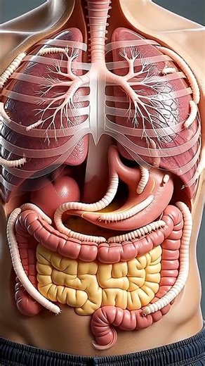 What Happens After Eating Pizza? Shocking Worms Crawling Animation #shorts #worms #3danimation