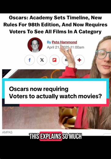 New Oscar Rule: Voters Must Watch All Nominated Films