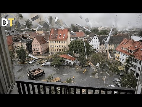 BRUTAL Storm in Bucharest,Romania Today! Destruction in The Capital to Strong Winds!