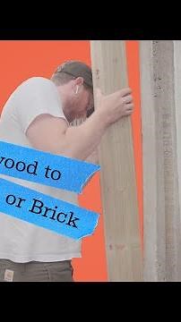 Attach wood to any concrete posts or brick walls without cracking | #Shorts DIY tips