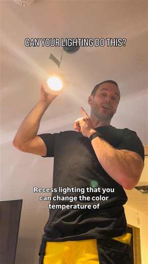 Michael Holmes on Instagram: "This is something most homeowners miss when choosing lighting. This is one of the reasons I love @lotusledlights. We like a warmer colour temperature in our home but we it is a no brainer to install on our other jobs so that the homeowner can choose. #Lighting #Construction #MikeHolmesJr"