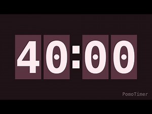 40 Minute Timer | Gentle Alarm When Time’s Up ⏱️