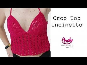 Tutorial Crop Top Crochet top uncinetto