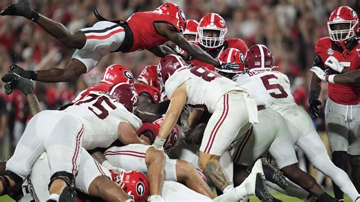 What computer models indicate about the Alabama Crimson Tide vs. Georgia