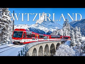 Switzerland 4K | A Winter Train Journey Through the Heart of the Swiss Alps