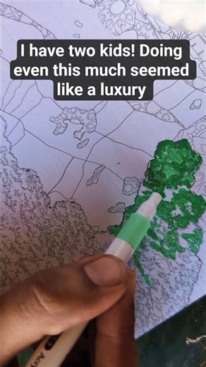 Color Mandala page with me! #mandala #mandalaartforbeginners #momlife