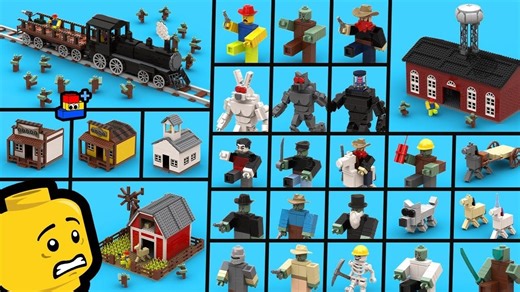 LEGO Roblox Dead Rails Building ALL Entities and Playsets