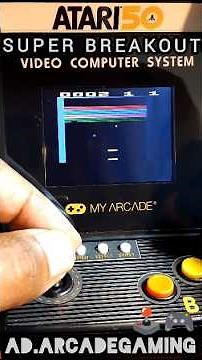 Atari Super Breakout Gameplay My Arcade Atari Micro Player Pro