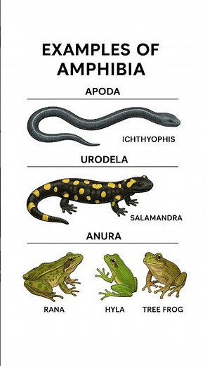order of Amphibia with examples | #neet #biology #amphibians #ncert