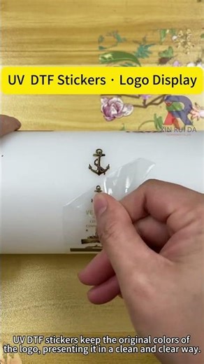 Showcase Your Logo Design with UV DTF Stickers.