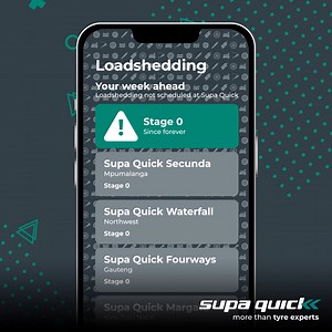 Even during loadshedding, Supa Quick keeps your safety a priority. When the lights go out, our commitment to your road safety remains unwavering. Count on us to keep your vehicle in top shape, ensuring your journey stays safe and reliable, no matter the conditions. | Supa Quick