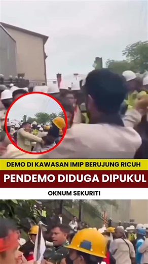 BN Nasional on Instagram: "‎Demo di Kawasan IMIP Berujung Ricuh, Pendemo Diduga Dipukul Oknum Sekuriti ‎ ‎ ‎Aksi demonstrasi yang berlangsung di kawasan PT Indonesia Morowali Industrial Park (IMIP) dan area PT Cemerlang Servis Perawatan (CSP), berujung ricuh. ‎ ‎Kericuhan diduga dipicu aksi pemukulan terhadap seorang pendemo oleh oknum sekuriti. “Untuk saat ini ada laporan dugaan penganiayaan terhadap seorang pendemo atau karyawan yang diduga dilakukan oleh oknum sekuriti,” ujar Kapolsek Bahodop