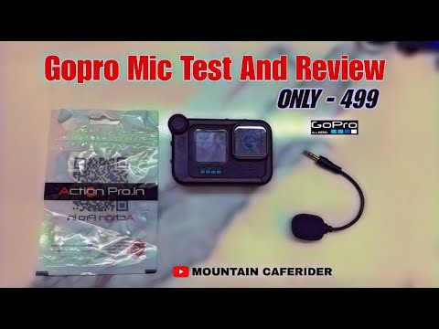 GoPro Mic Test ₹499 | Action Pro Mic Unboxing + Sound Test for Motovlog 🔥