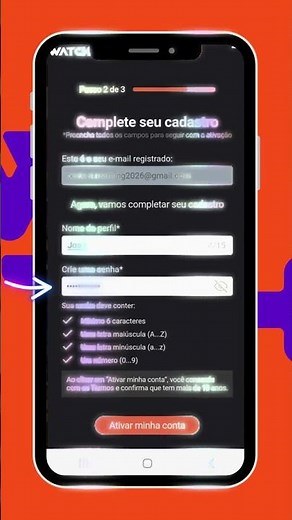 COMO REALIZAR SEU PRIMEIRO ACESSO AO APP WATCH