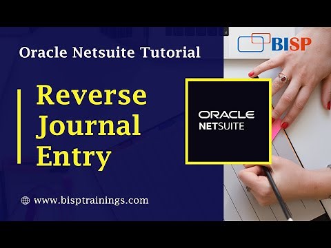 NetSuite Reverse Journal Entry | Reverse Journal Entry | NetSuite Consulting
