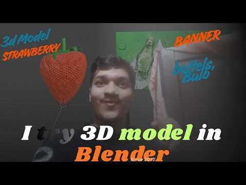 I Tried Making a 3D strawberry in blender... Here's What Happened!