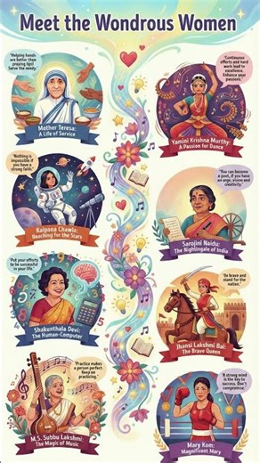 5th Class - The Wondrous Women in short #ouronlinebadi #education #motivation