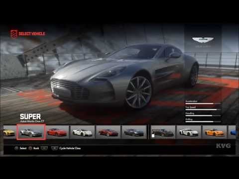 Driveclub - All Cars | List (PS4 HD) [1080p]