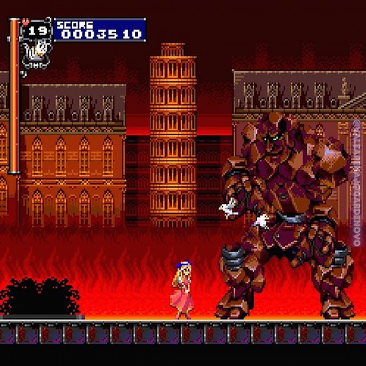 🇧🇷Maria Renard é uma personagem jogável liberada em Castlevania: Rondo of Blood. Ao contrário de Richter, ela usa pombas como arma principal, tem double jump, é mais rápida e ágil, mas também mais frágil. Suas sub-armas convocam animais e sua jogabilidade é mais leve e acessível, oferecendo uma gameplay bem mais facíl que a do Richter Belmont. 🇺🇸Maria Renard is a playable character unlocked in Castlevania: Rondo of Blood. Unlike Richter, she uses doves as her main weapon, has a double jump, 